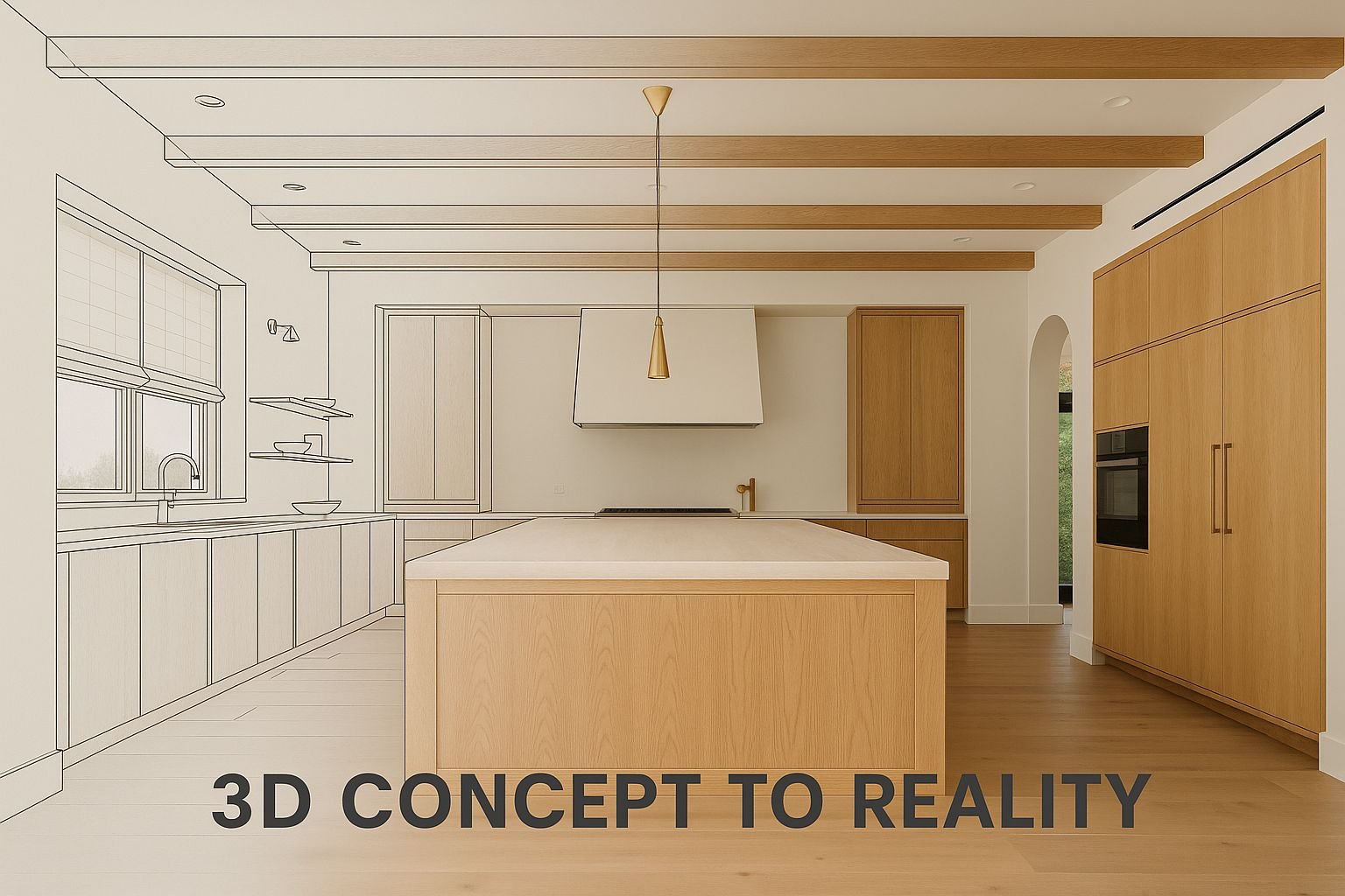 3D Concept to Reality Kitchen Design